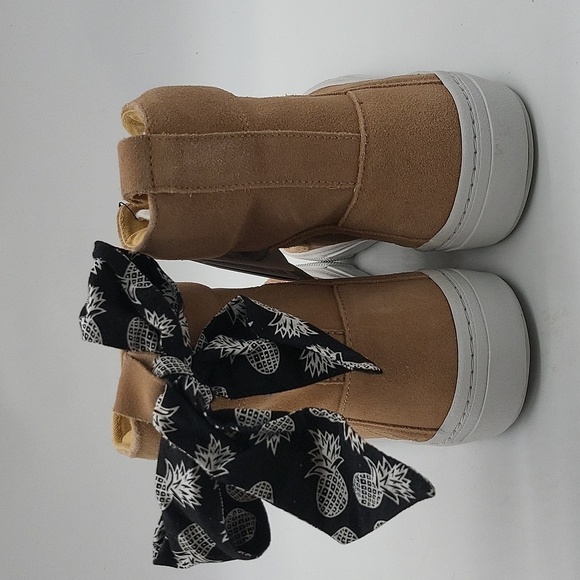 855- Zara Trafaluc Pink Suede High-Top Sneakers – Size 7.5 – NWT - Picture 5 of 10